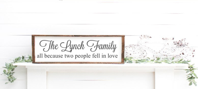 All Because Two People Fell In Love Personalized Name