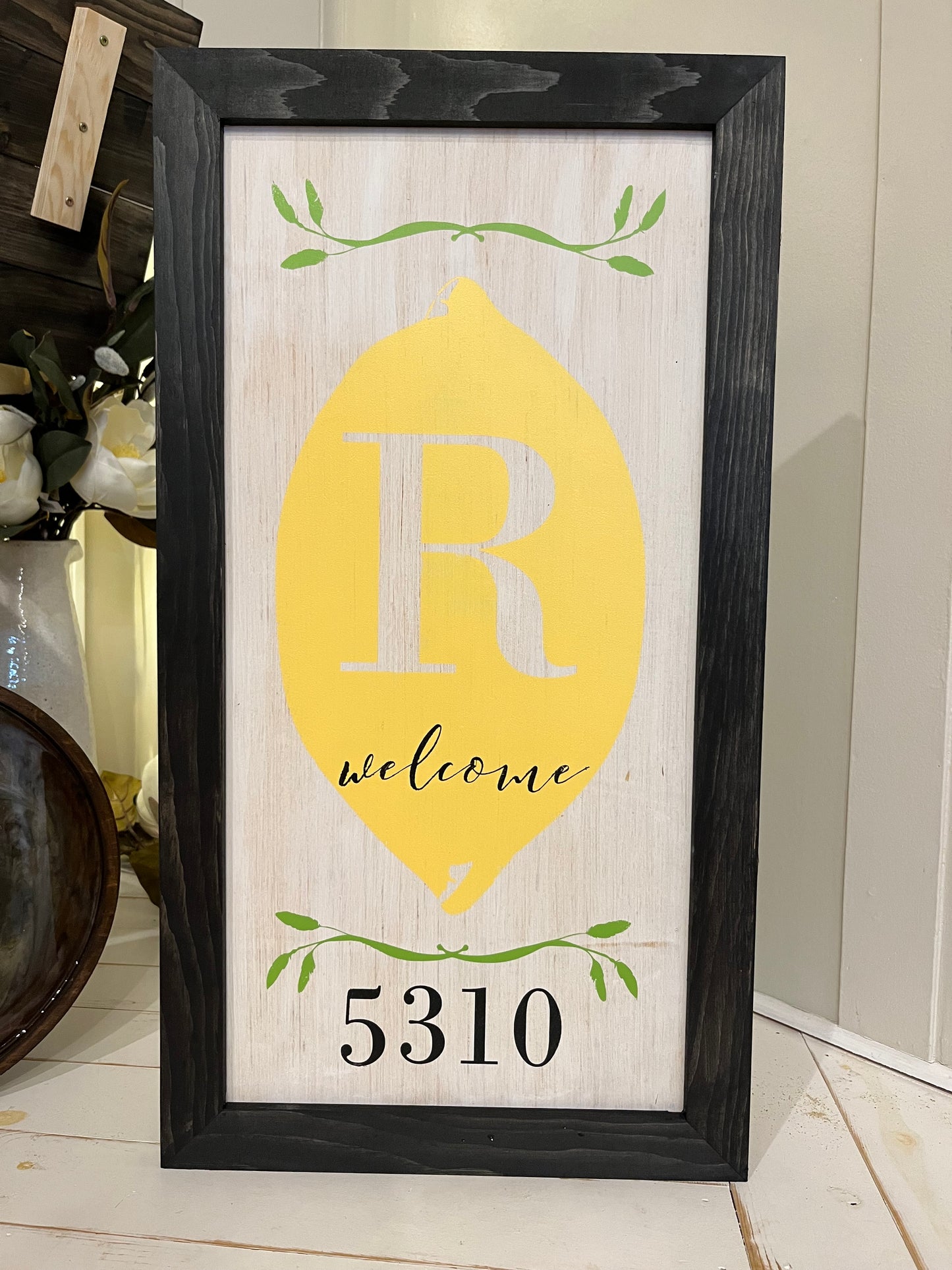 Lemon Welcome House Number