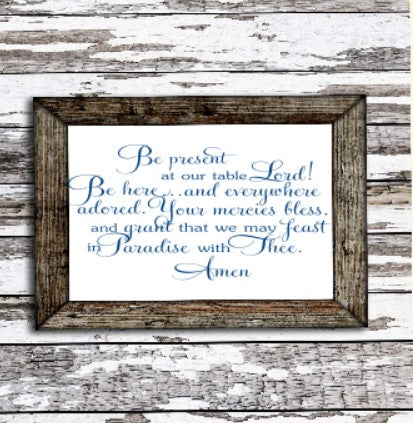 Be Present at Our Table