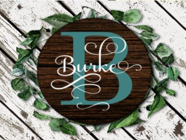 Burke Initial Personalized Name