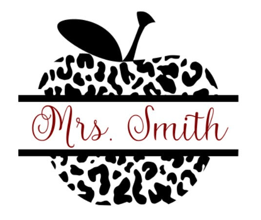 Cheetah Apple Teachers Name