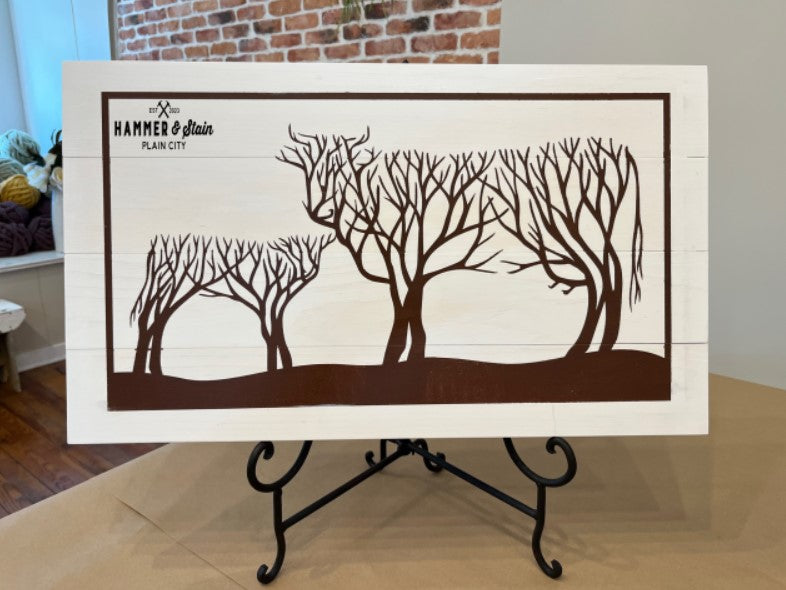 Cow and Calf tree branches