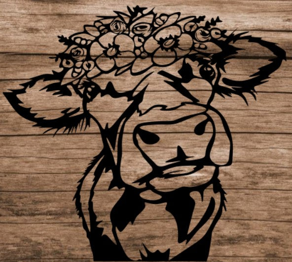 Cow with Flower Crown