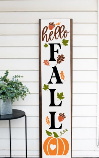Hello Fall Pumpkin Full size
