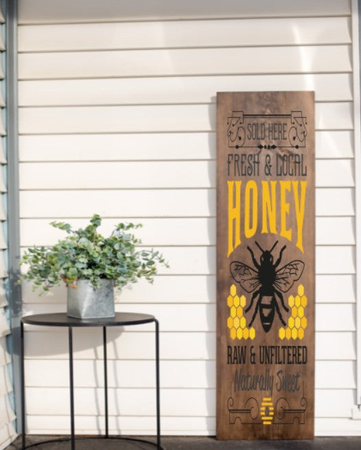 Honey Bee Fresh & Local Porch Leaner