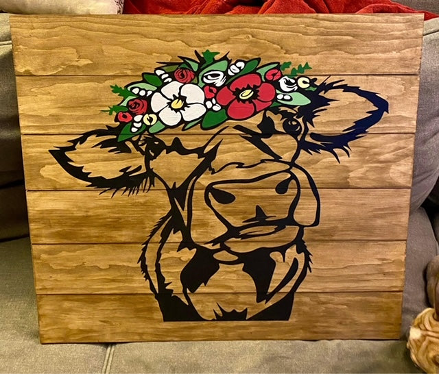 Cow with Flower Crown