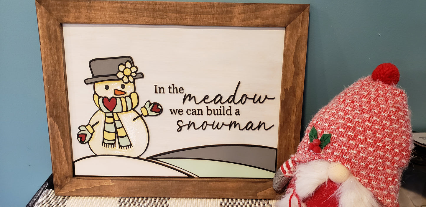 In The Meadow Snowman