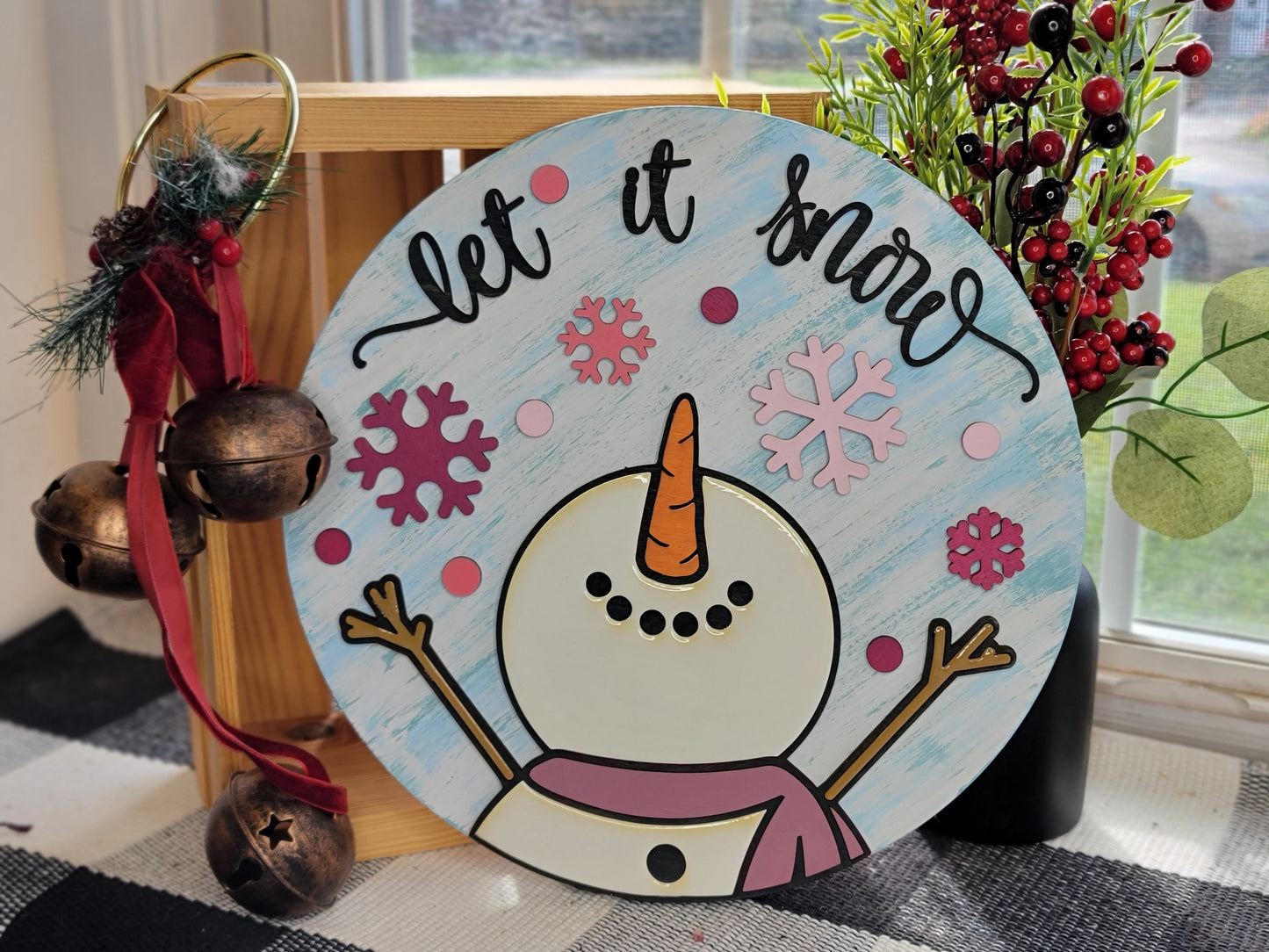 Let it Snow 3D Laser Cut w/Liquid Glass Finish