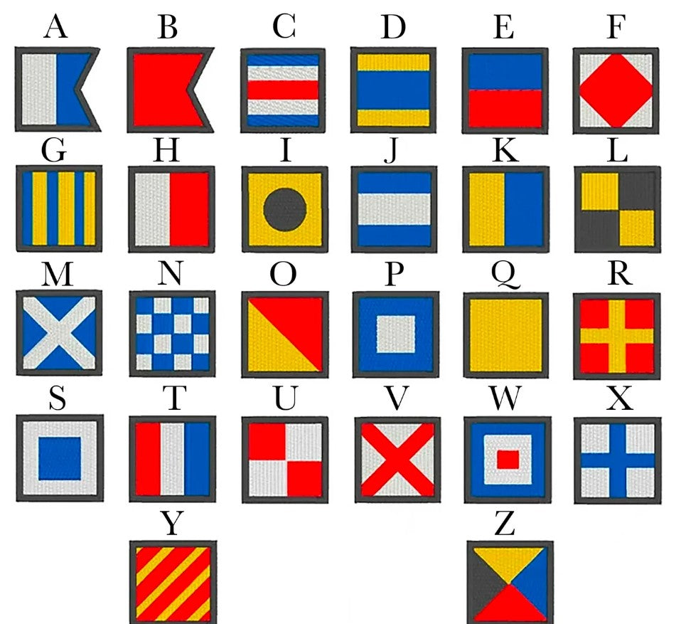 Ladder & Nautical Flag Tiles