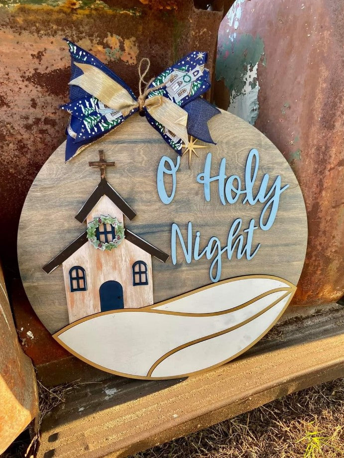 O Holy Night 3D Laser Cut w/Liquid Glass Finish