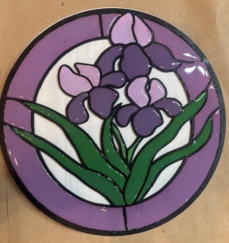 Orchids 3D Laser Cut w/Liquid Glass Finish