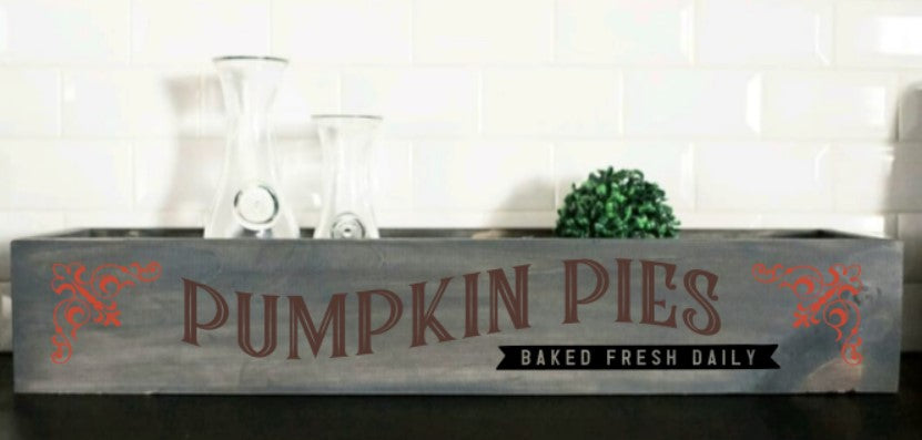 Pumpkin Pies Centerpiece Box