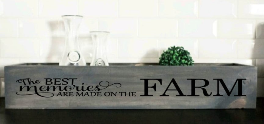 Best Memories Farm Centerpiece Box