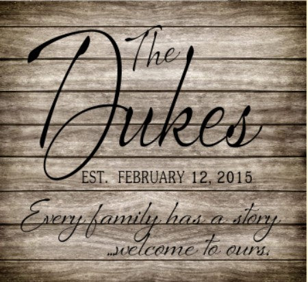 The Crumps Every Family Has a Story Personalized Name