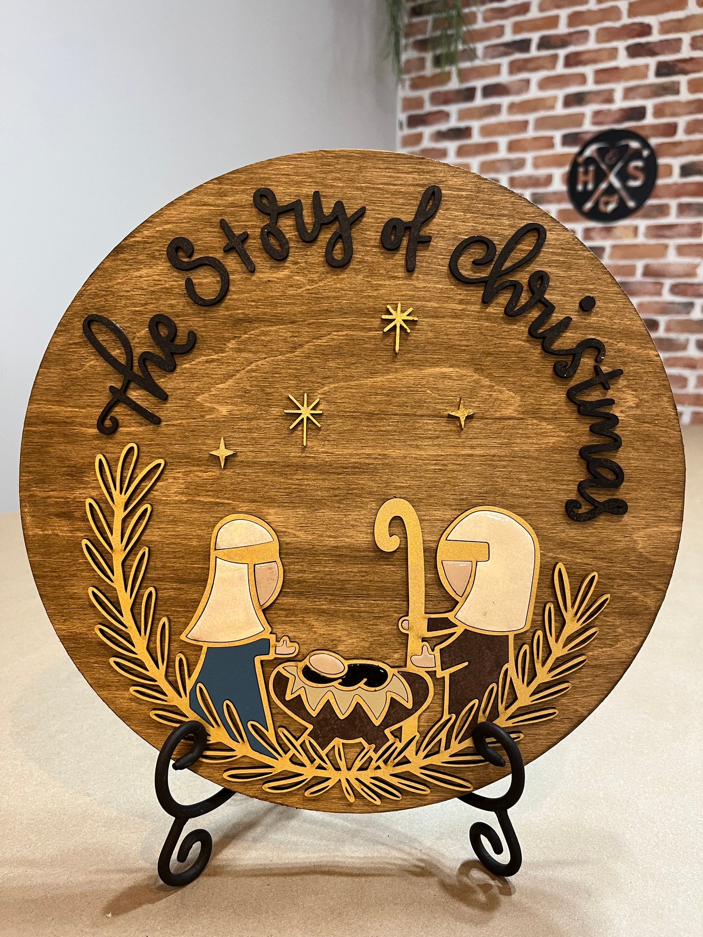 The Story of Christmas 3D Laser Cut w/Liquid Glass Finish