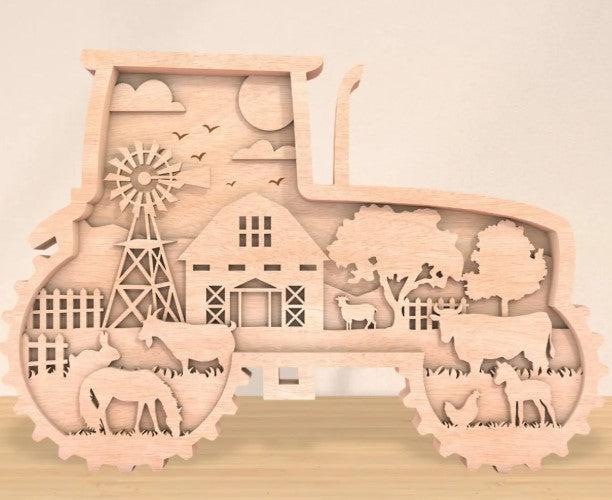 Tractor Farmhouse Multilayer
