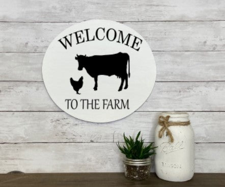 Welcome to the Farm Cow & Chicken