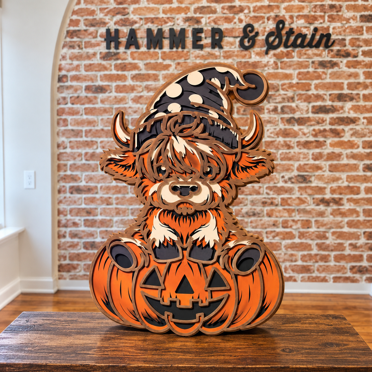 Highland Cow Pumpkin Multilayer