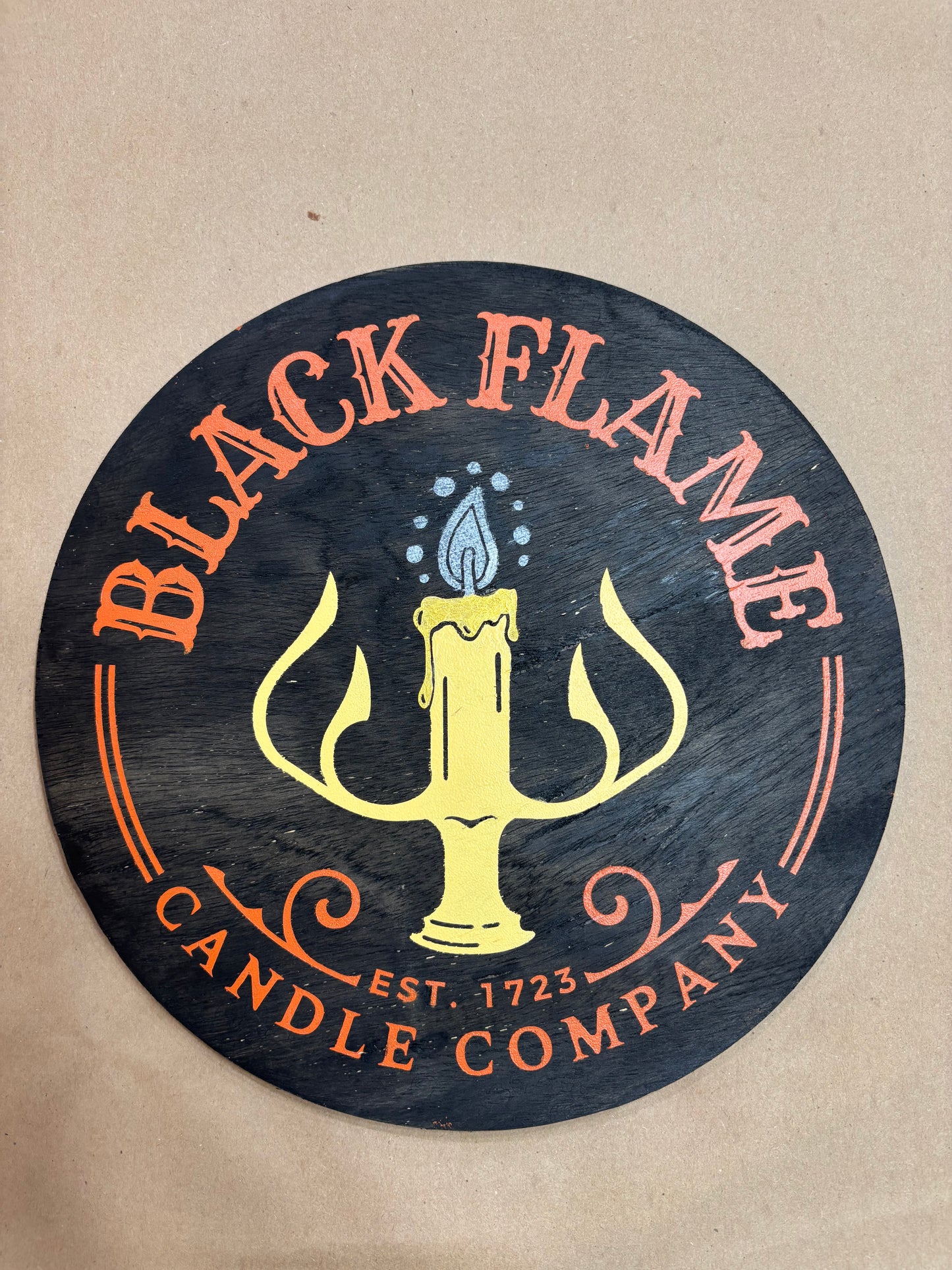 Black Flame Candle