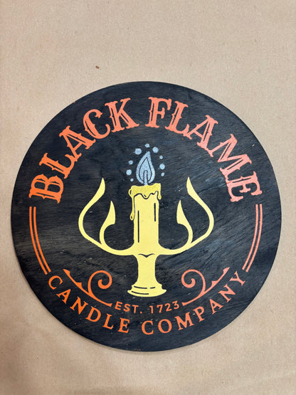 Black Flame Candle