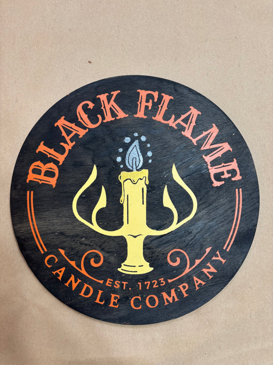 Black Flame Candle