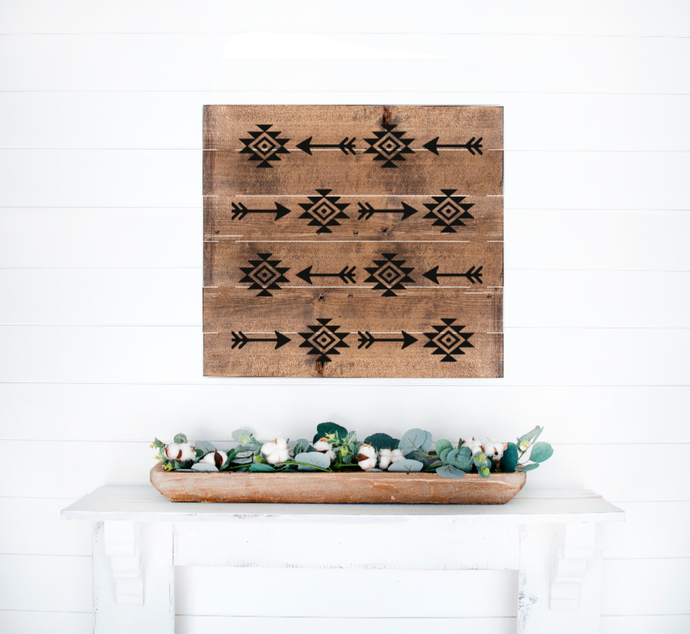 Aztec Print 1 Wall Pallet