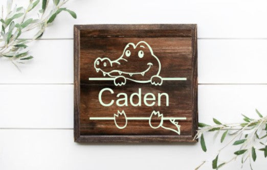 Baby Alligator with Personalized Name