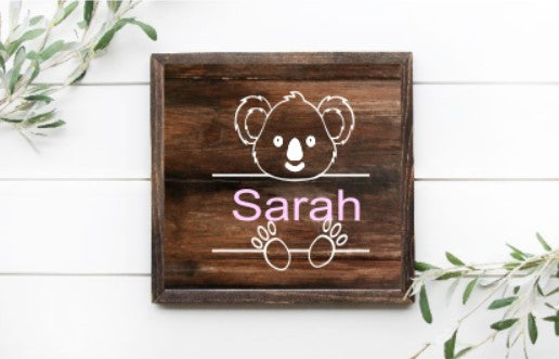 Baby Koala with Personalized Name