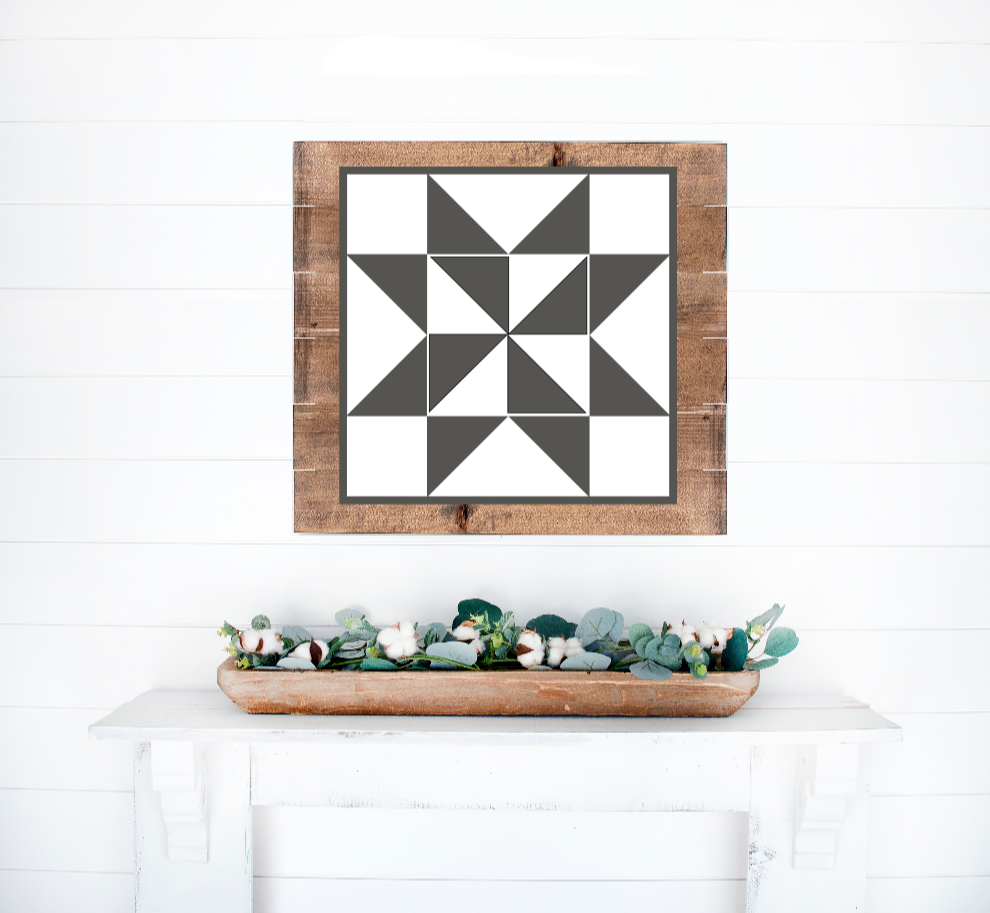 Barn Quilt 2 Print Wall Pallet