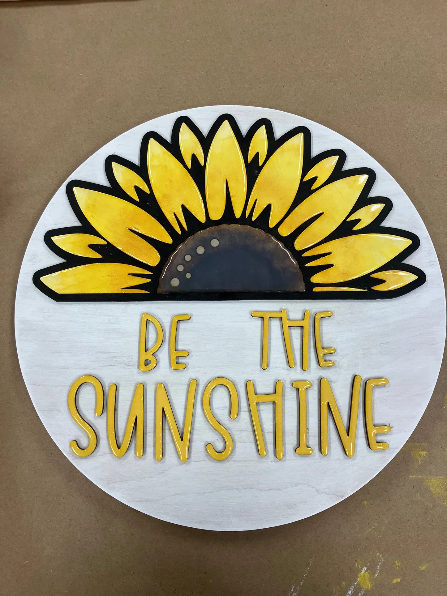 Be The Sunshine 3D Laser Cut w/Liquid Glass Finish