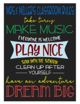 Classroom Rules - Custom Name