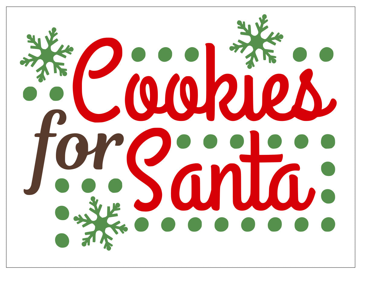 Cookies For Santa 11 Tray With Handles