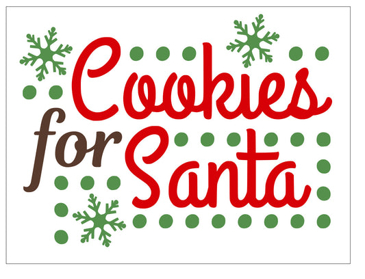 Cookies For Santa 11 Tray With Handles