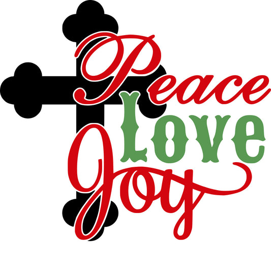 Cross Peace Love Joy