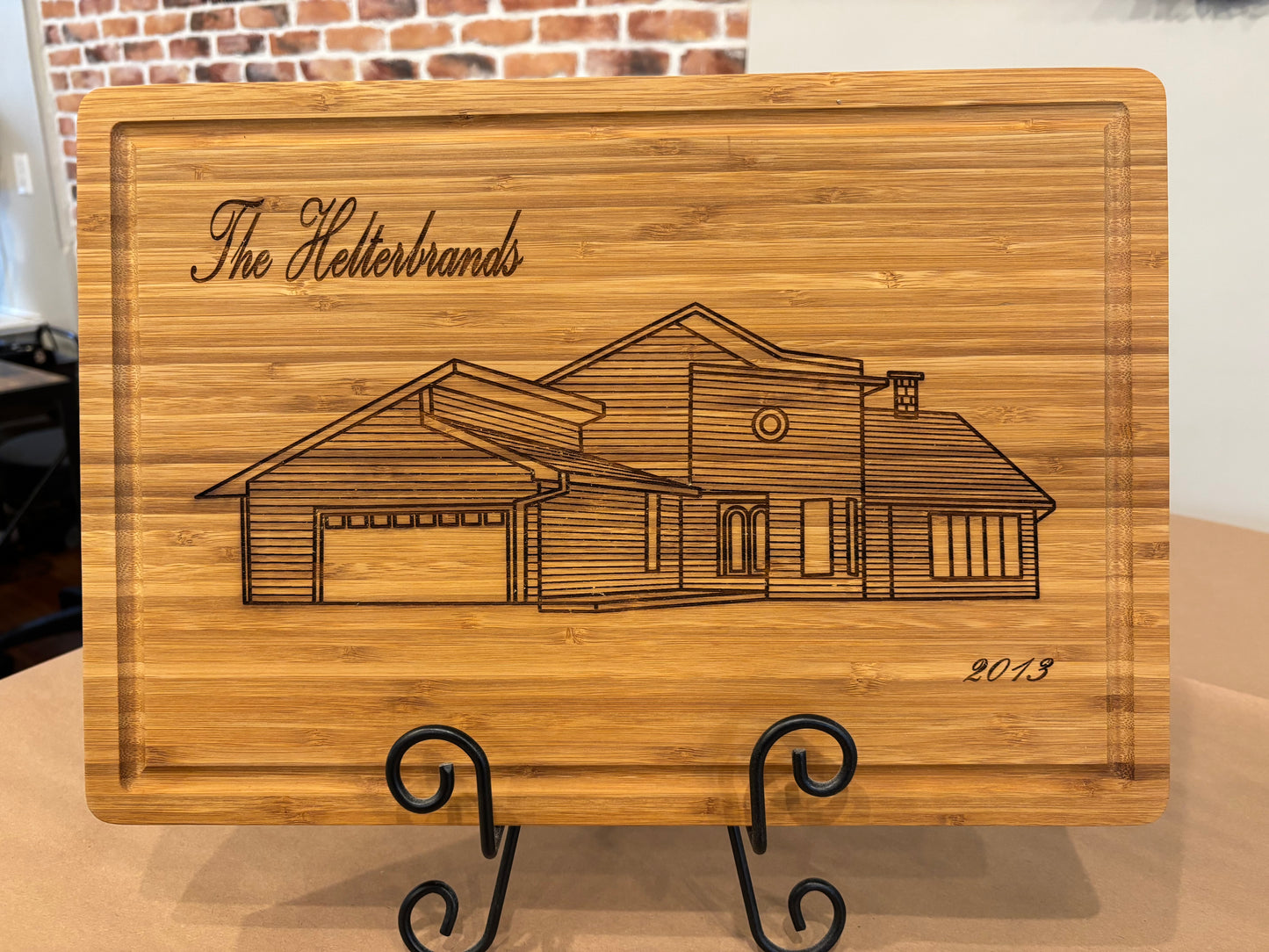 Custom House Cutting Board