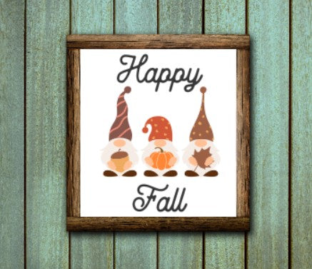 Gnomes Happy Fall