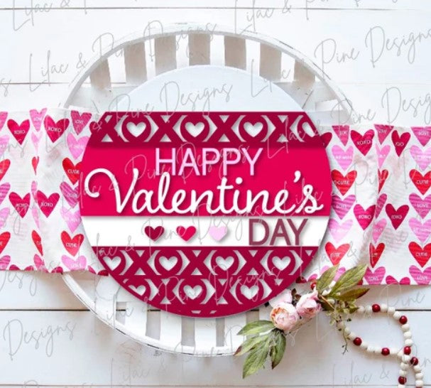 Happy Valentine XO 3D Laser Cut