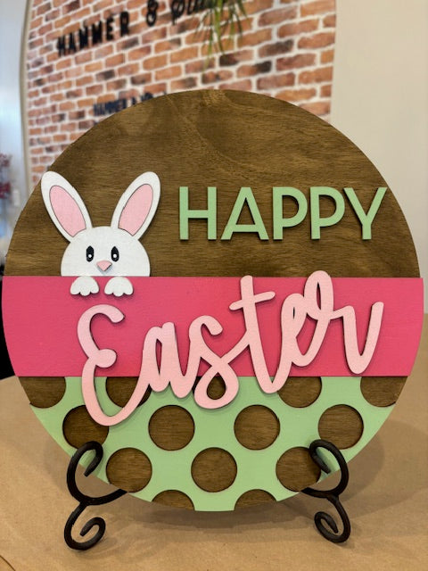 Happy Easter Dots 3D Laser Cut