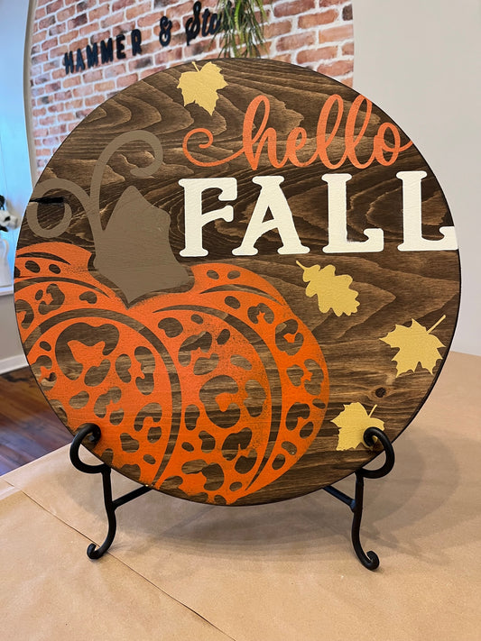 Hello Fall Pumpkin
