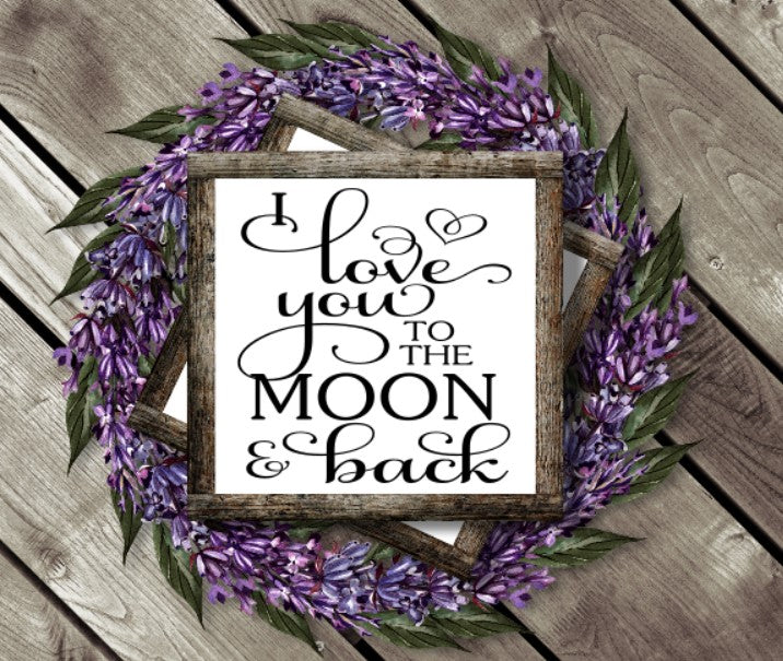 I Love You To The Moon Square