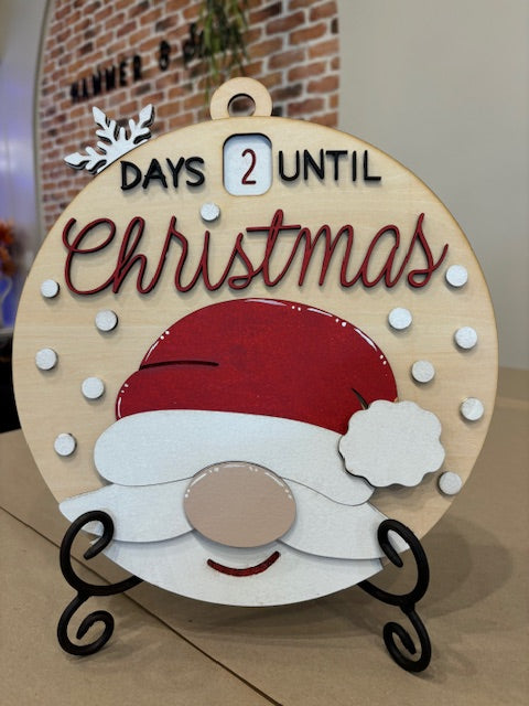 Christmas Countdown, Santa 3D Laser Pieces