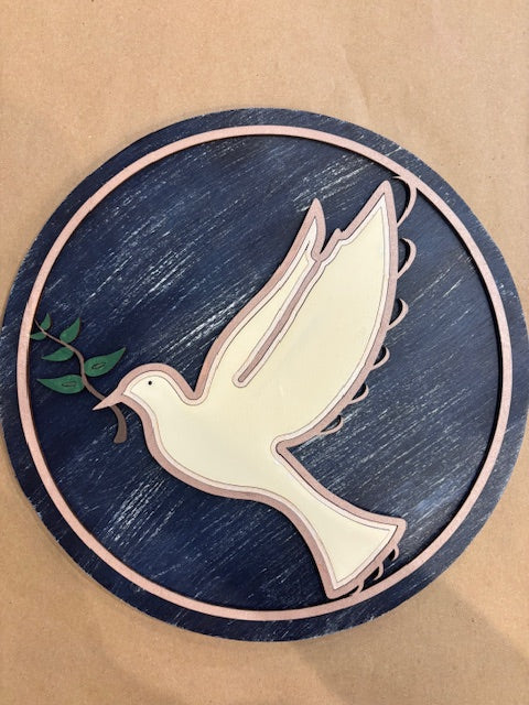 Dove 3D Laser Cut w/Liquid Glass Finish