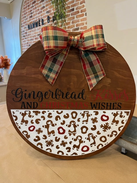 Gingerbread Kisses Christmas Wishes