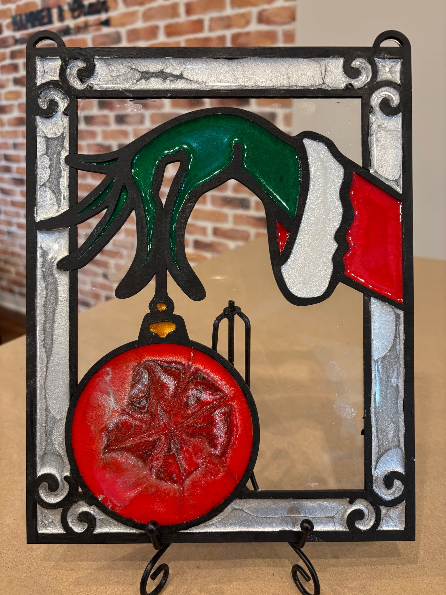 Grinch Hand in Frame