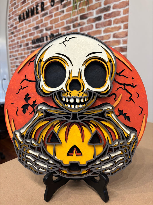 Pumpkin Skeleton Multilayer