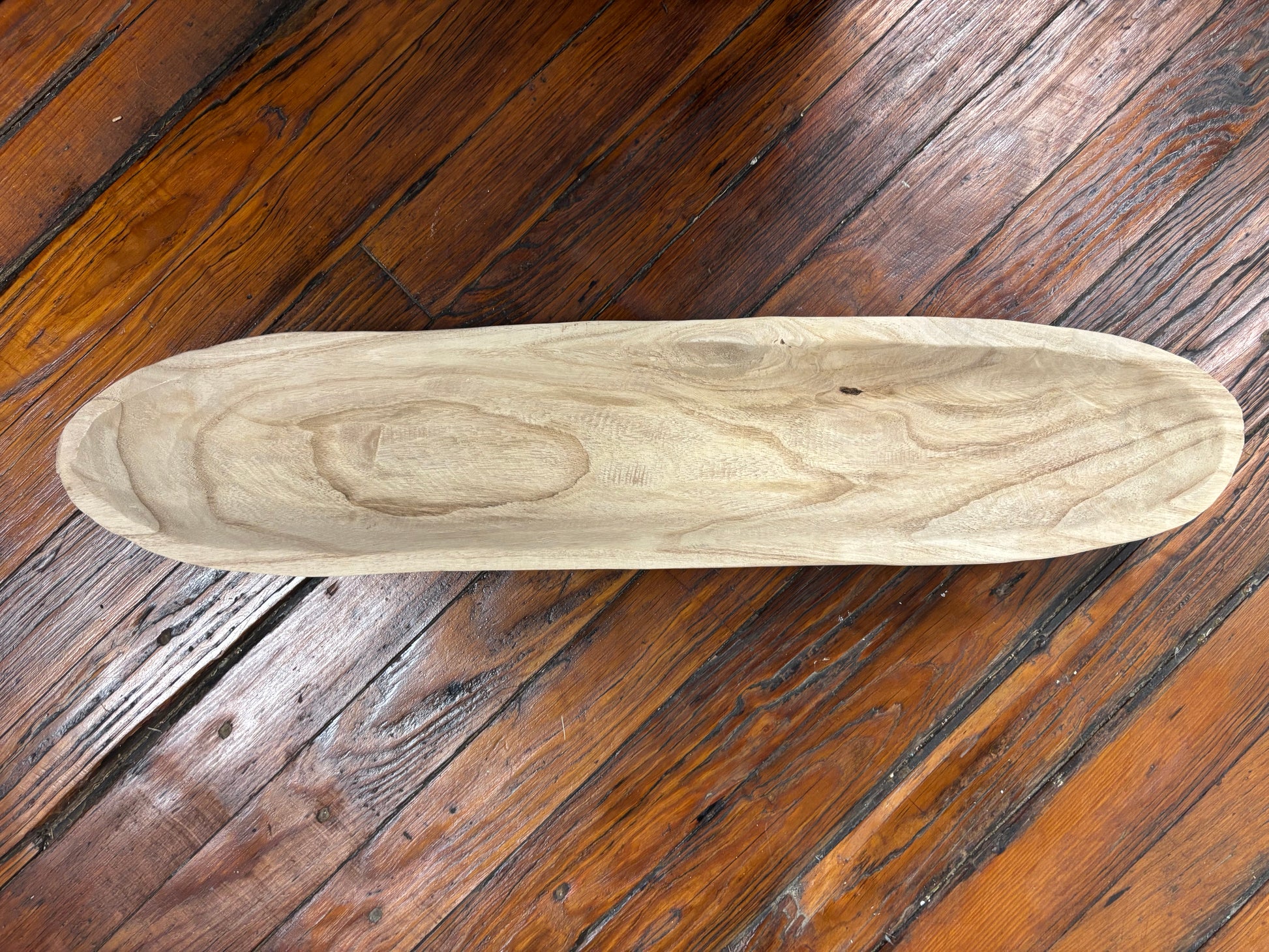 Long White Wood Rounded 7x32