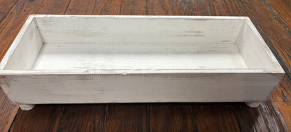 Wood Rectangle with Legs 19x7x4