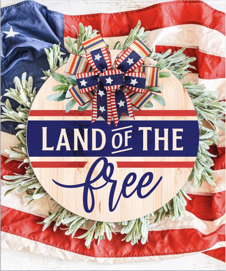 Land of the Free Two Colors Round