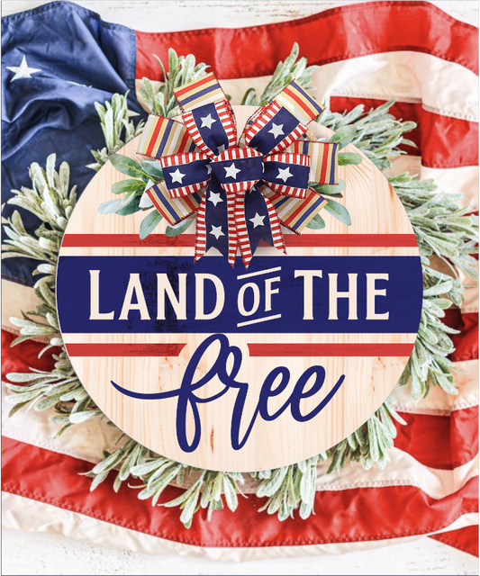 Land of the Free Two Colors Round