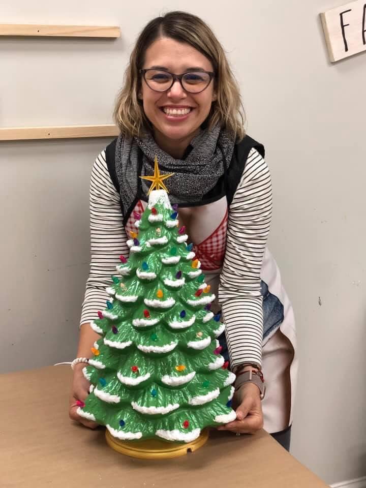 10 15 25 Wednesday 6 00 Ceramic Vintage Christmas Tree Workshop 10 15 25 wednesday 6 00 ceramic vintage christmas tree workshop